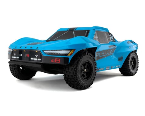 Arrma Fury 2WD MEGA 550 RTR Brushed 1/10 Off-Road Short Course Truck (Blue) w/SLT2 2.4GHz Radio, Battery & Charger