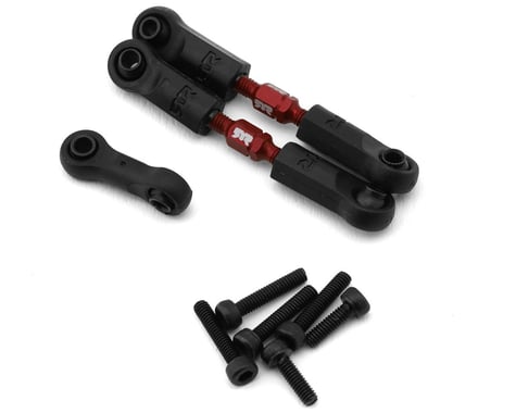 Arrma Mojave Grom Aluminum Adjustable Steering Link Set B (Red) (2)