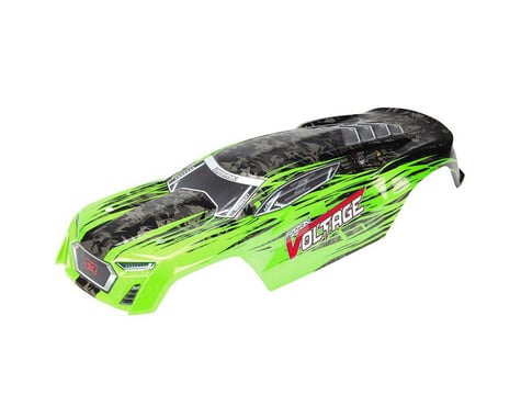 Arrma Painted Body with Decals, Green/Black: Fazon Voltage