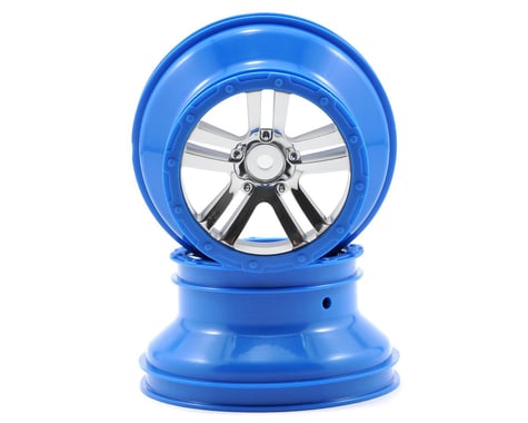 Arrma Fury Front/Rear Wheel (2) (Chrome/Blue)