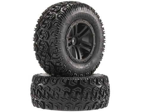 Sidewinder 2 SC Tire Wheel Glued Black (2)