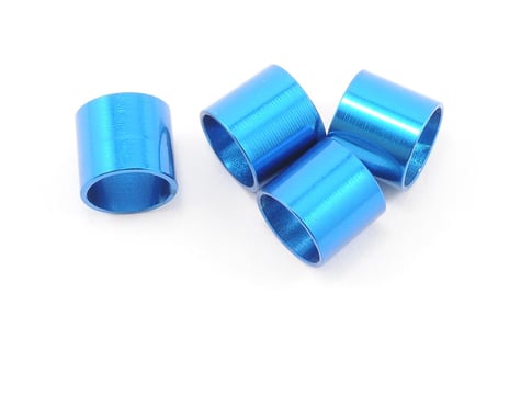 Team Associated Factory Team Aluminum Outdrive Sleeve (Blue) (4)