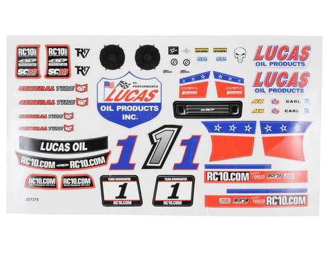 Team Associated SC18 "Lucas Oil" Decal Set