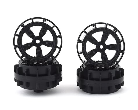 Team Associated NanoSport Wheels (Black) (4)