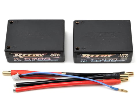 Reedy 2S Hard Case Li-Poly Saddle Battery Pack 65C (7.4V/5700mAh)