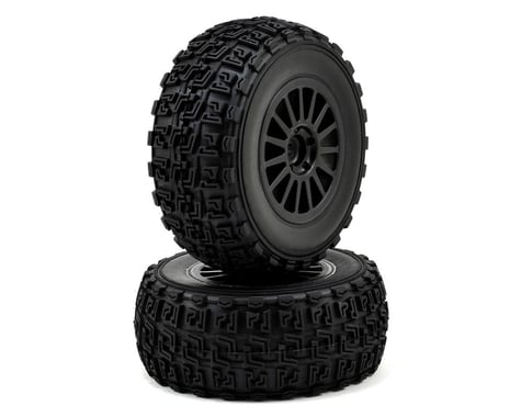 Team Associated Pre-Mounted Rally Tire (Black) (2)