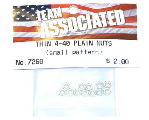 Team Associated Thin Nuts 4-40 (12)