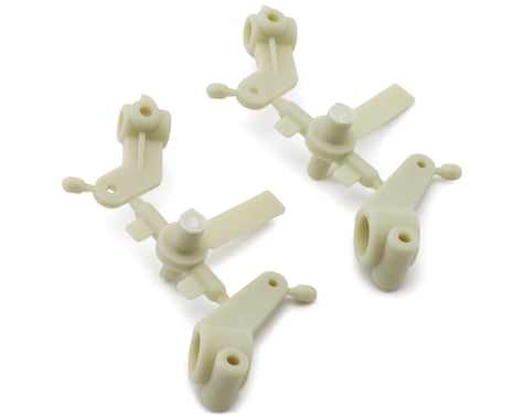 Team Associated RC10T Inline Steering Blocks & Rear Hub Carriers Set (White)