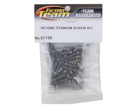Team Associated B6/B6D Factory Team Titanium Screw Kit (90)