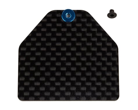 Team Associated RC10B7 Factory Team Carbon Fiber Servo Weight Plate (4g)