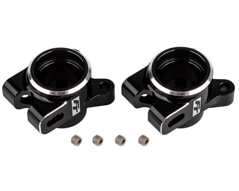 Team Associated RC10B7 Factory Team Aluminum Rear Hub Set (Black) (2)