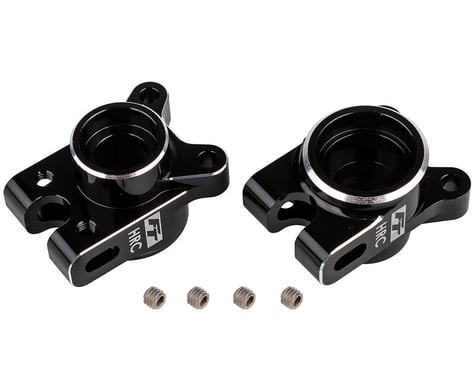 Team Associated RC10B7 Factory Team Aluminum Rear HRC Hub Set (Black) (2)