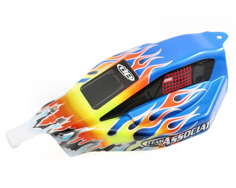 Team Associated Pre-Painted Flames Body (Blue)