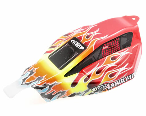 Team Associated Pre-Painted Flames Body (Red)