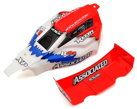 Team Associated B4.2 RTR Body & Wing Set (Red)