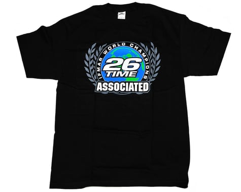 Team Associated Black 26 Time World Champion Shirt (Large)