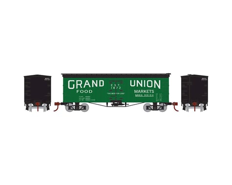 Athearn N 36' Old Time Wood Reefer,Grand Union/QREX #90104