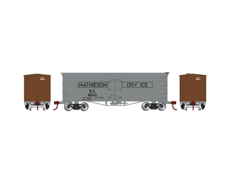 Athearn N 36' Old Time Wood Reefer,Mathieson Dry Ice #8840
