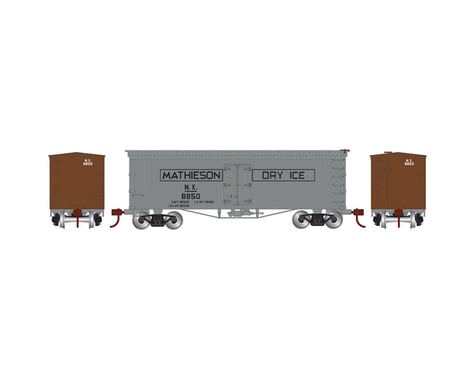 Athearn N 36' Old Time Wood Reefer,Mathieson Dry Ice #8850