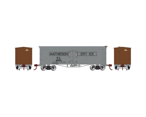 Athearn N 36' Old Time Wood Reefer,Mathieson Dry Ice #8860