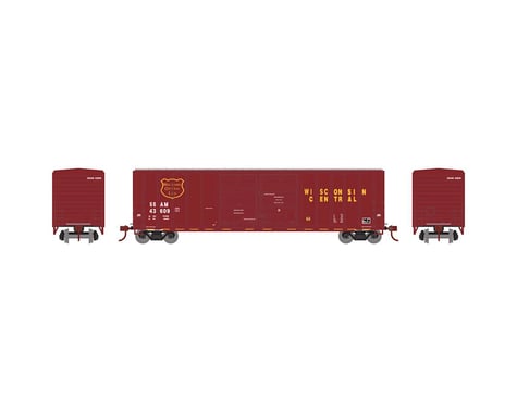 Athearn N 50' FMC Offset Double Door Box, WC #SSAM 43637
