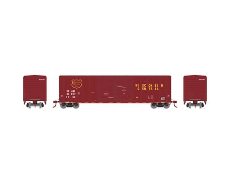 Athearn N 50' FMC Offset Double Door Box, WC #SSAM 43620