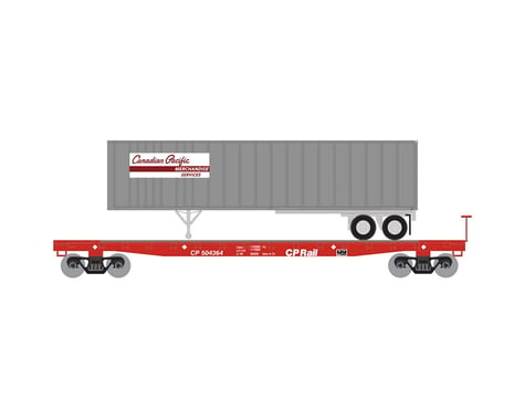 Athearn N 53' GSC TOFC Flat w/40' Ex-Post Trailer, CPR #1