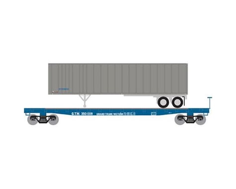 Athearn N 53' GSC TOFC Flat w/40' Ex-Post Trailer, GTW #2