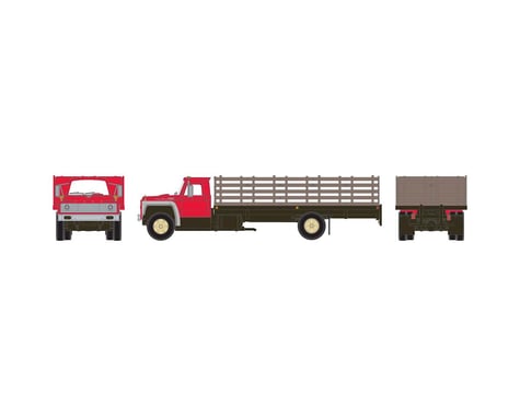 Athearn HO RTR Ford F-850 Stakebed Truck, Red w/Primer