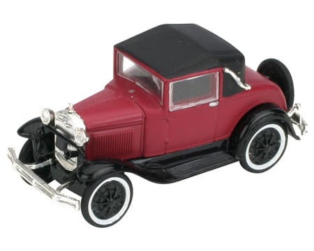 Athearn HO-Scale Model A Sport Coupe (Burgundy)