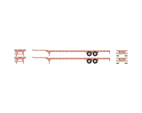 Athearn HO RTR 53' Chassis, Ex-BNSF/UP (2)