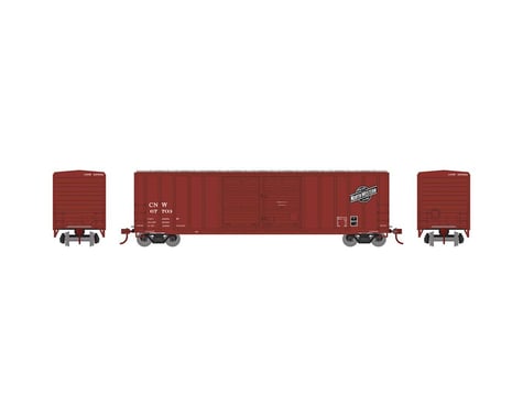 Athearn HO RTR 50' FMC Offset Double Door Box, C&NW #67703