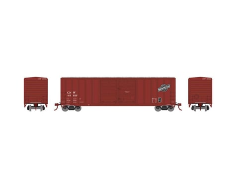 Athearn HO RTR 50' FMC Offset Double Door Box, C&NW #67727