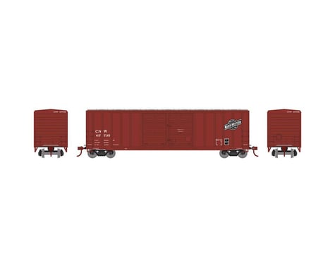 Athearn HO RTR 50' FMC Offset Double Door Box, C&NW #67735