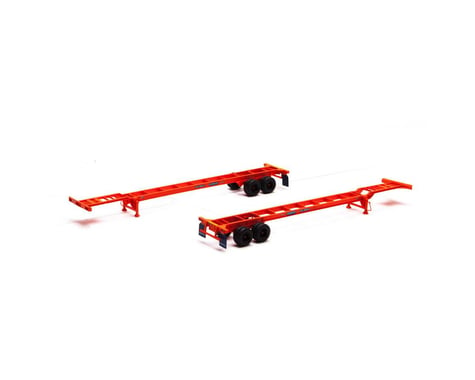 Athearn HO RTR 48' Container Chassis, Genstar (2)