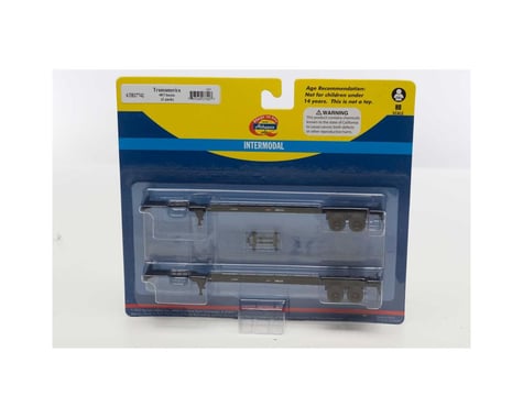 Athearn HO RTR 48' Container Chassis, Transamerica (2)