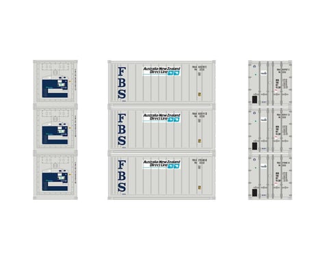 Athearn HO RTR 20' Reefer Container, ANZ (3)
