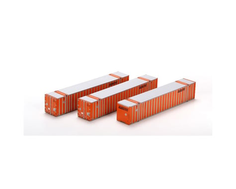 Athearn HO RTR 53' Stoughton Container, SNLU/Orange #1 (3)