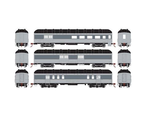 Athearn HO RTR Arch Roof Set, UP (3)