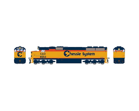 Athearn HO RTR SD50 w/DCC & Sound,CSX/Chessie Patched#8553