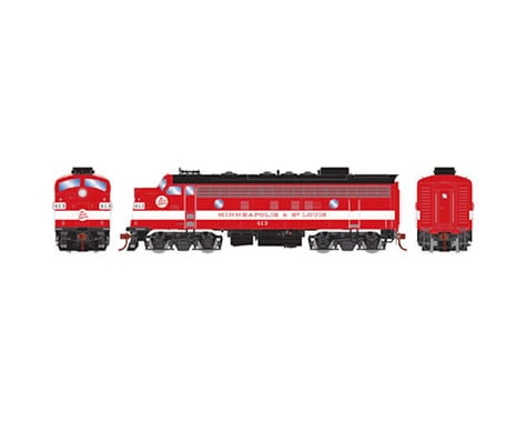 Athearn HO F7A, M&StL/Freight #413