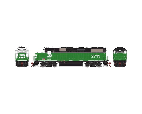 Athearn HO GP39-2 PHllb w/DCC & Sound, BN/White Face #2716