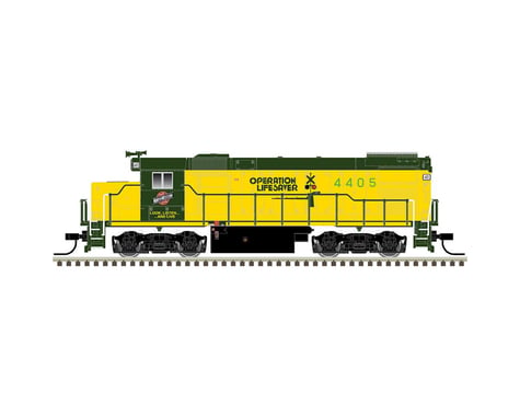 Atlas Railroad N Trainman GP15-1, C&NW/Operation Lifesaver #4405