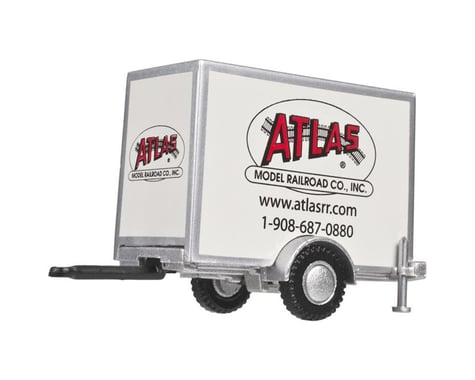 Atlas Railroad HO Box Trailer w/Single Axle, Atlas Model RR logo
