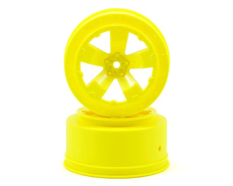 Avid RC Sabertooth Short Course Wheels w/3mm Offset (Yellow) (2) (SC5M)