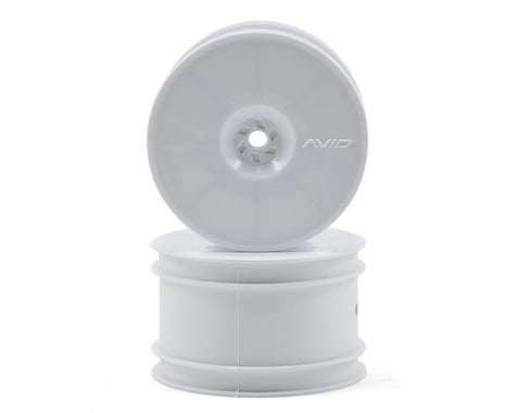 Avid RC 12mm Hex Satellite 2.2" Rear Buggy Wheels (White) (2) (B6/22/RB6/ZX6)