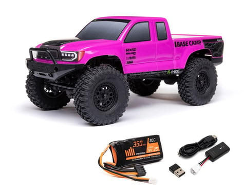 Axial SCX24 Base Camp 1/24 4WD RTR Scale Mini Crawler (Pink)