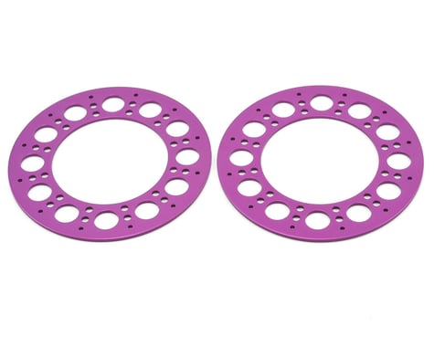 Axial Holey Rollers Beadlock Rings (Purple) (2)