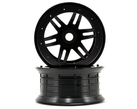 Axial Oversize Narrow Rockster Beadlock Wheels (Black) (2)