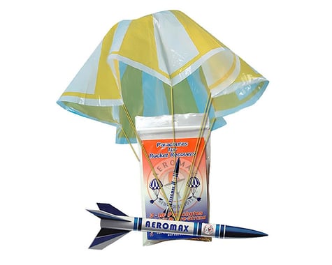 Aeromax 8  Plastic Parachute 3-Pak (Rocket Recovery)